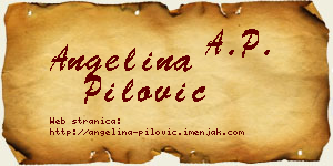 Angelina Pilović vizit kartica